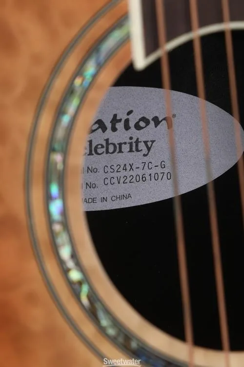  Ovation Celebrity Standard Exotic Mid-depth Acoustic-electric Guitar - Cognac Burst Natural Gloss