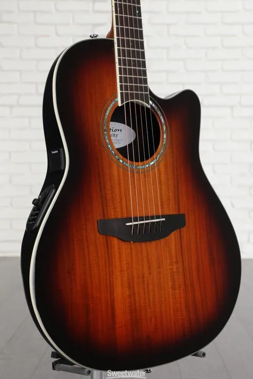 Ovation Celebrity Plus Super Shallow Acoustic-Electric Guitar - Koa Burst Demo