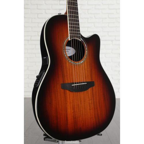  Ovation Celebrity Plus Super Shallow Acoustic-Electric Guitar - Koa Burst Demo