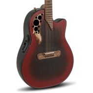 Ovation Adamas I GT Cutaway Deep Contour Acoustic-electric Guitar - Reverse Red Burst