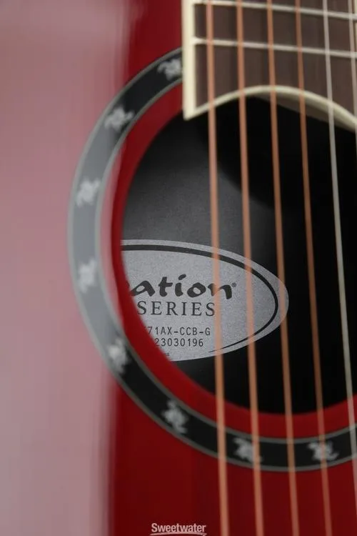  Ovation Timeless Balladeer Deep Contour Acoustic-Electric Guitar - Cherry Cherry Burst