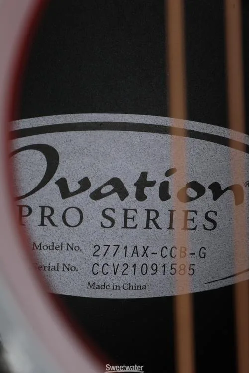  Ovation Timeless Balladeer Deep Contour Acoustic-Electric Guitar - Cherry Cherry Burst Demo