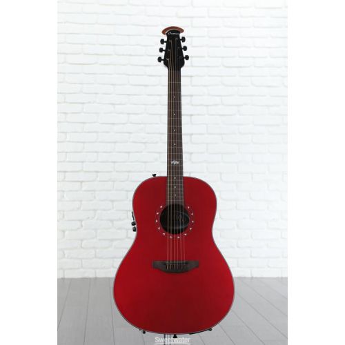  Ovation Ultra E 1516 Mid Depth Acoustic-electric Guitar - Vampira Red