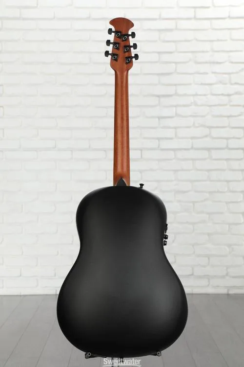  Ovation Ultra E 1516 Mid Depth Acoustic-electric Guitar - Pitch Black