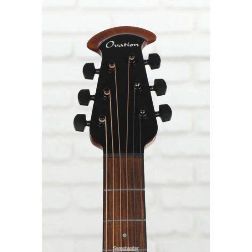  Ovation Ultra E 1516 Mid Depth Acoustic-electric Guitar - Pitch Black