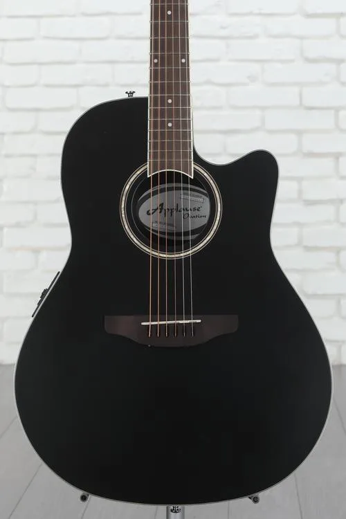  Ovation Applause AB28-5S Super Shallow Acoustic-electric Guitar - Black Satin Demo