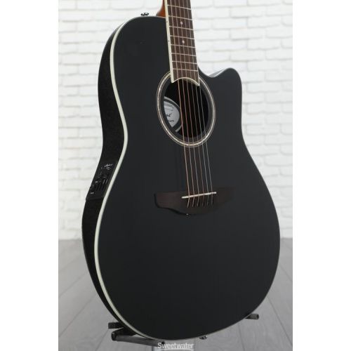  Ovation Applause AB28-5S Super Shallow Acoustic-electric Guitar - Black Satin Demo