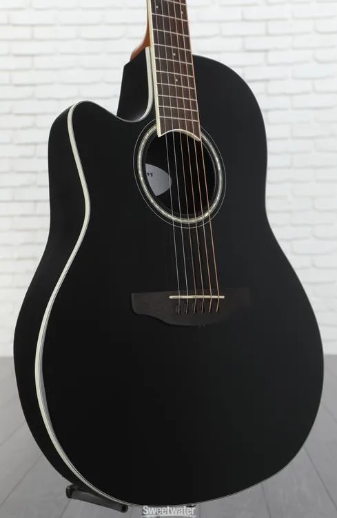 Ovation Celebrity Standard CS24L-5G Mid-depth Left-handed Acoustic-electric Guitar - Black