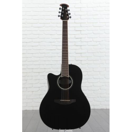  Ovation Celebrity Standard CS24L-5G Mid-depth Left-handed Acoustic-electric Guitar - Black