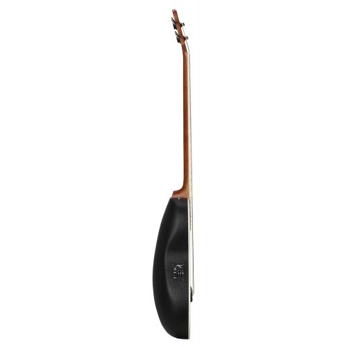  Ovation Applause 4 String Acoustic-Electric Bass Guitar, Right, Transparent Black Flame Maple (AEB4IIP-TBKF)