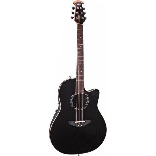  Ovation Standard Balladeer 2771AX Acoustic-electric Guitar, Black