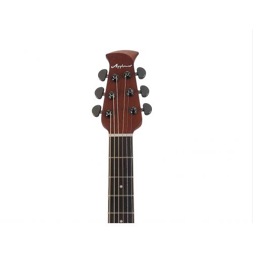  Ovation Applause 6 String Acoustic-Electric Guitar Right, Vintage Varnish Mid-Depth AE44II-VV