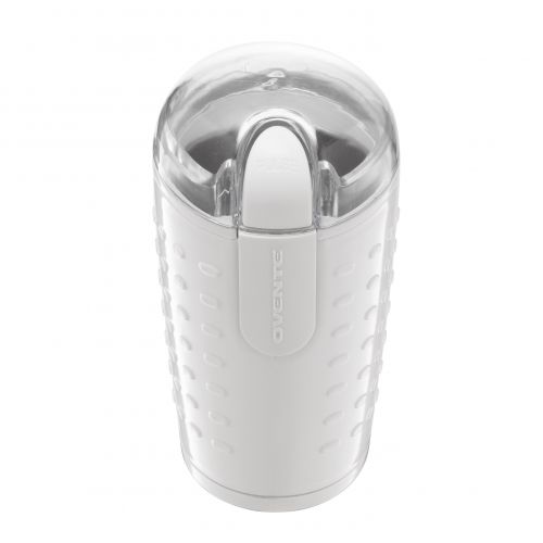  Ovente CG225 White Electric Coffee Grinder with Stainless Steel Blades by Ovente