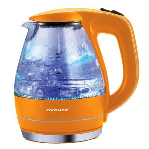  Ovente KG83O Orange 1.5-liter Glass Electric Kettle by Ovente