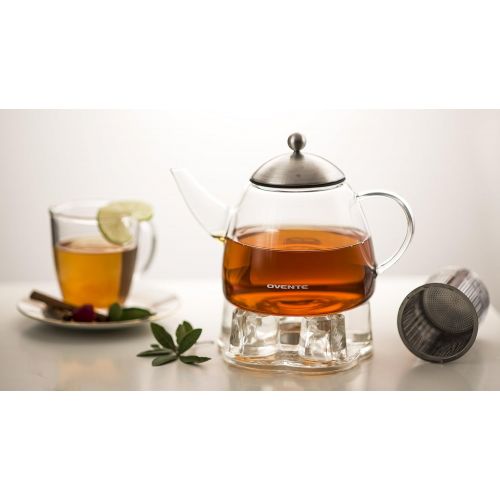  Ovente FGA44T Glass Teapot, 44 Ounce,