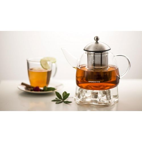  Ovente FGA44T Glass Teapot, 44 Ounce,