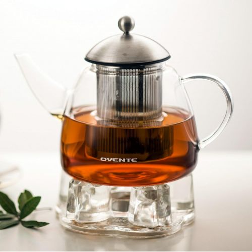  Ovente FGA44T Glass Teapot, 44 Ounce,