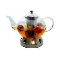 Ovente FGD51T Glass Teapot, 51 oz, Clear