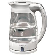 /Ovente KG82W Glass Electric Kettle, 1.7-Liter, White