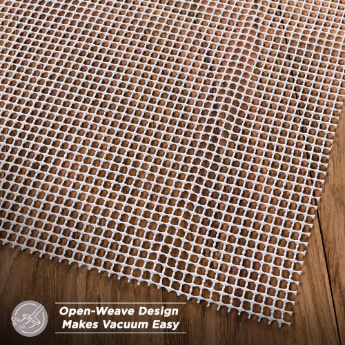  Over the Floor Non-Slip Rug Pad for Hard Floors, Extra-Strong-Grip Thick Padding (6x9-Feet)