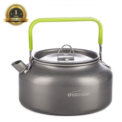  [아마존 핫딜]  [아마존핫딜]Overmont Camping Wasserkocher Kessel Teekanne Kaffeekanne Tragbar Aluminium FDA genehmigt fuer Outdoor Picknick Wandern 1,2I