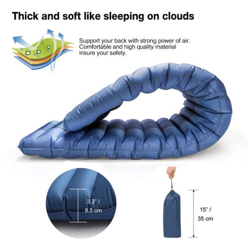  Overmont AVGDeals Self Inflating Mat Outdoor Tent Sleeping Pad Hiking Pillow Air Mattress Camping