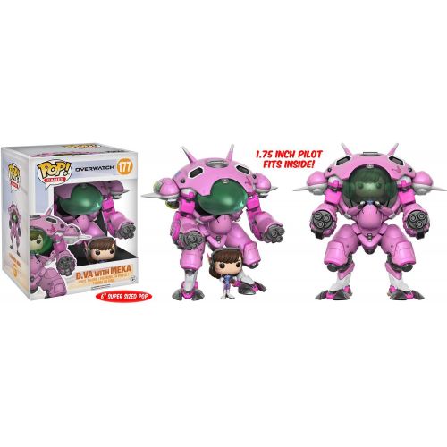  Pop! Games: Overwatch Mei, McCree, Lucio, Symmetra, D.VA with Meka and Reinhardt 6 Vinyl Figures! Set of 6