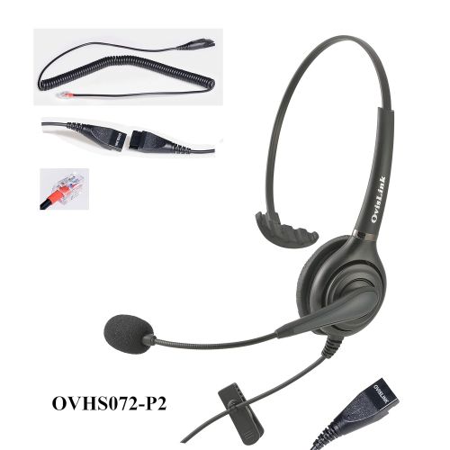  Ovislink RJ9 (RJ22) Call center headset for Avaya (96xx series only), Grandstream, Snom, Zultys Phones