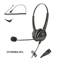 Ovislink OvisLink Dual Ear Call Center Headset Compatible with Cisco SPA Series IP Phones