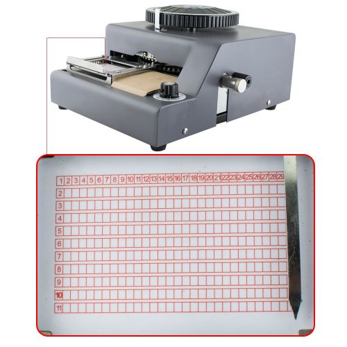  Ovovo Embossing Machine 72 Character Letters Embosser Machine Credit Card ID Plastic PVC Card VIP Gift Card Manual Embosser Stamping Machine