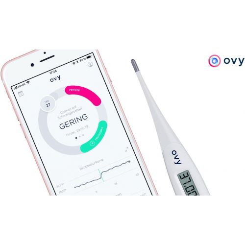  Basalthermometer zur Zykluskontrolle mit gratis App (iOS & Android) von Ovy | Kinderwunsch, Baby Fieberthermometer oder hormonfreies Leben
