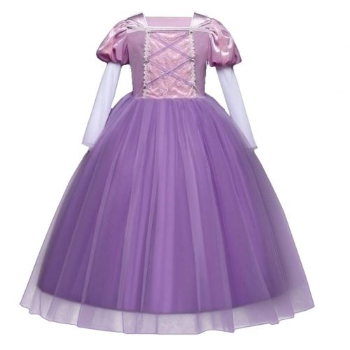  OwlFay Girls Princess Sofia The First Dress up Costume Rapunzel Cosplay Halloween Fancy Party Dress Pageant Long Gown for Kids