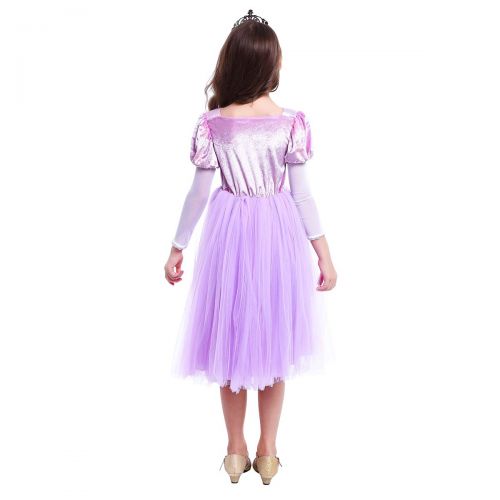  OwlFay Girls Princess Sofia The First Dress up Costume Rapunzel Cosplay Halloween Fancy Party Dress Pageant Long Gown for Kids