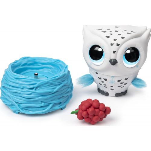  [아마존베스트]Owleez, Flying Baby Owl Interactive Toy with Lights and Sounds (White), for Kids Aged 6 and Up