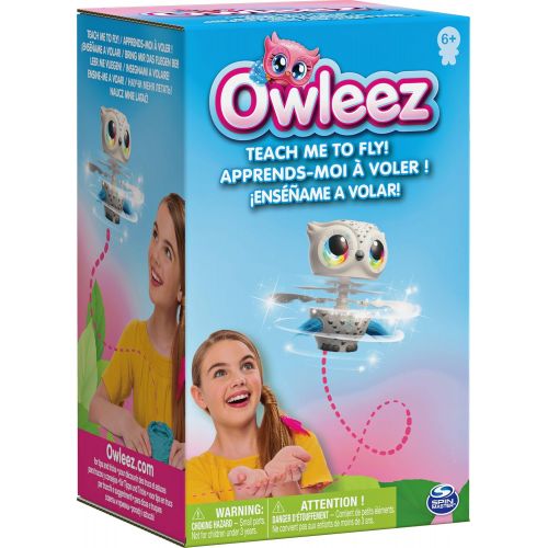  [아마존베스트]Owleez, Flying Baby Owl Interactive Toy with Lights and Sounds (White), for Kids Aged 6 and Up