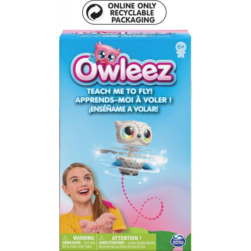  [아마존베스트]Owleez, Flying Baby Owl Interactive Toy with Lights and Sounds (White), for Kids Aged 6 and Up