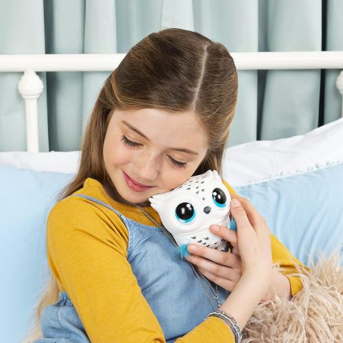  [아마존베스트]Owleez, Flying Baby Owl Interactive Toy with Lights and Sounds (White), for Kids Aged 6 and Up