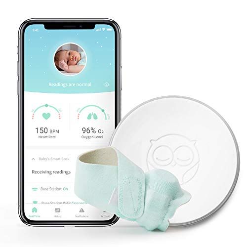  Owlet Smart Sock 2 Baby Monitor - Track Your Infants Heart Rate & Oxygen Levels