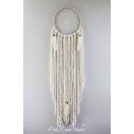 /Owlsroadstudio Ethereal Boho XL CREAM Dream Catcher, Extra Large Dream Catcher 12, Bohemian DreamCatcher, Wall Hanging, Wall Decor, Boho Wedding, Nursery