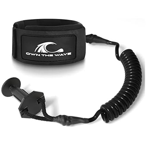  Own the Wave Coiled Premium Body Board Leash - Choose Color