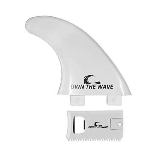  Own the Wave Fiberglass Reinforced Surfboard Fins (3) + Free FCS Screws and Hex Key! Glass Flex Thruster Surf Fin Set (FCS G5 M5 Style) - Tri Fin Thruster Set Surfboard fins FCS fi