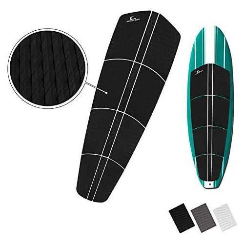  Own the Wave SUP Non Slip Traction Pad - 12 Piece Diamond Tread Paddle Board Deck Grip with 3M Adhesives (Black, Grey, or White)