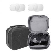 Owoda FPV Goggles V2 Carrying Case + (2 Pairs) Lens Tempered Film for DJI FPV Goggles V2 Lens Protector Accessories, Protable Hard Travel Case, Protective Shockproof Anti-Fall Stor