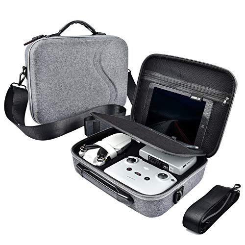  Owoda Mavic Mini 2 Hard Case, Waterproof Storage Bag with Shoulder Strap, Scratch Resistant Portable Backpack Drone Anti-Fall Nylon Protection Cover for DJI Mavic Mini 2 Drone Acce