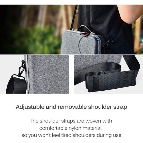  Owoda Mavic Mini 2 Hard Case, Waterproof Storage Bag with Shoulder Strap, Scratch Resistant Portable Backpack Drone Anti-Fall Nylon Protection Cover for DJI Mavic Mini 2 Drone Acce