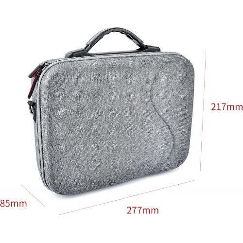  Owoda Mavic Mini 2 Hard Case, Waterproof Storage Bag with Shoulder Strap, Scratch Resistant Portable Backpack Drone Anti-Fall Nylon Protection Cover for DJI Mavic Mini 2 Drone Acce