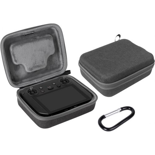  Owoda Carrying Case for DJI RC Pro, Storage Travel Bag with Carabiner, Remote Controller Hard Shell Protective Cover for DJI Mavic 3 Accessories (Grey)