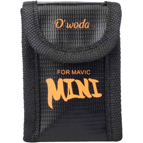  Owoda Mini 2 Lipo Battery Safe Bag Fireproof Explosion-Proof Batteries Charge Protector Bag for DJI Mini 2 / Mavic Mini/Mini SE Accessories (Pack of 3)
