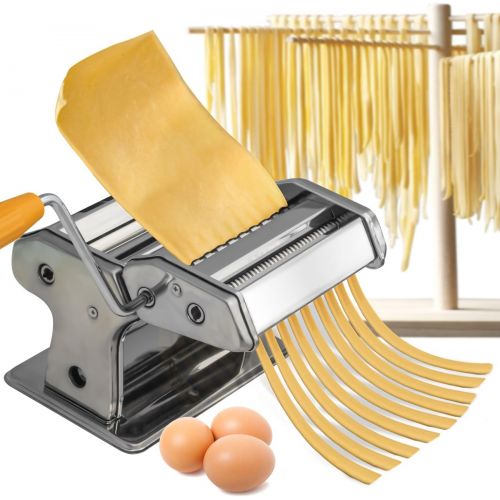  [아마존 핫딜] [아마존핫딜]OxGord Pasta Maker Machine Hand Crank - Roller Cutter Noodle Makers Best for Homemade Noodles Spaghetti Fresh Dough Making Tools Rolling Press Kit - Stainless Steel Kitchen Accessories Ma