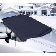 [아마존핫딜][아마존 핫딜] OxGord Windshield Snow Cover Ice Removal Wiper Visor Protector All Weather Winter Summer Auto Sun Shade for Cars Trucks Vans and SUVs Stop Scraping with a Brush or Shovel